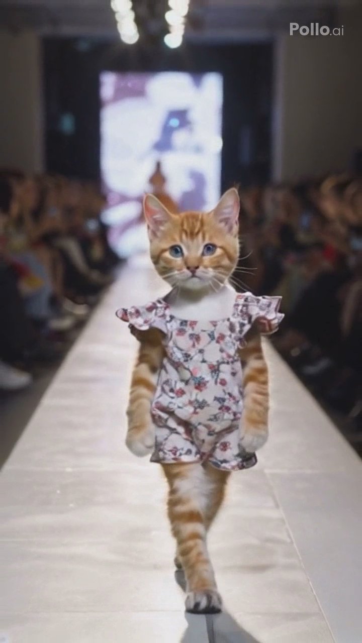 Cat On The Catwalk 